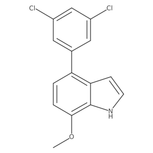 4-(3,5-Dichlorophenyl)-7-methoxy-1H-indole Structure