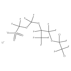 Lithium perfluoro({[1-(1,2-dichloro-1,2,2-trifluoroethoxy)propan-2-yl]oxy}methoxy)methanesulfonate Structure
