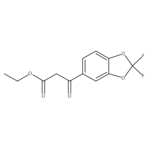 Ethyl 3-(2,2-difluorobenzo[d][1,3]dioxol-5-yl)-3-oxopropanoate Structure