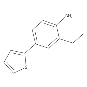 2-Ethyl-4-thiophen-2-ylaniline结构式
