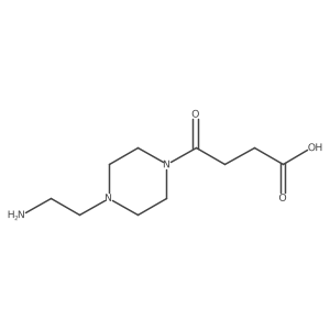 4-(4-(2-Aminoethyl)piperazin-1-yl)-4-oxobutanoic acid Structure