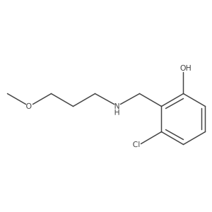 3-Chloro-2-{[(3-methoxypropyl)amino]methyl}phenol结构式