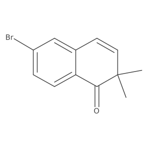 6-Bromo-2,2-dimethylnaphthalen-1(2H)-one Structure