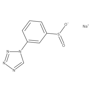 Sodium 3-(1h-1,2,3,4-tetrazol-1-yl)benzene-1-sulfinate结构式