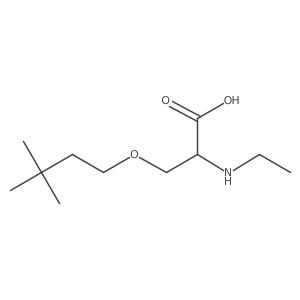 O-(3,3-Dimethylbutyl)-N-ethyl-L-serine结构式