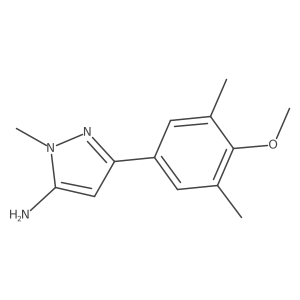 3-(4-Methoxy-3,5-dimethylphenyl)-1-methyl-1h-pyrazol-5-amine Structure