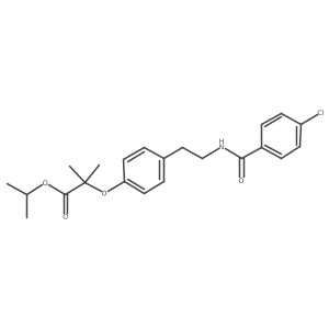 Bezafibrate Isopropyl Ester Structure