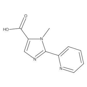 3-Methyl-2-pyridin-2-ylimidazole-4-carboxylic acid结构式