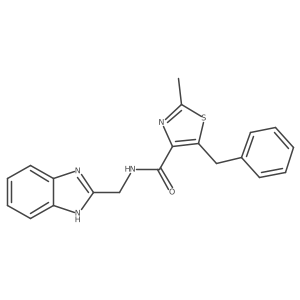 N-(1H-benzimidazol-2-ylmethyl)-5-benzyl-2-methyl-1,3-thiazole-4-carboxamide Structure