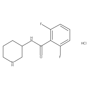 2,6-Difluoro-N-(piperidin-3-yl)benzamide hydrochloride Structure