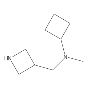 N-(azetidin-3-ylmethyl)-N-methylcyclobutanamine Structure