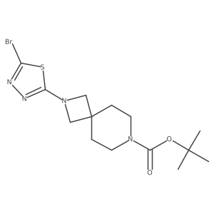 tert-Butyl 2-(5-bromo-1,3,4-thiadiazol-2-yl)-2,7-diazaspiro[3.5]nonane-7-carboxylate Structure