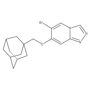 7-(Adamantan-1-ylmethoxy)-6-bromo-[1,2,4]triazolo[4,3-a]pyridine结构式