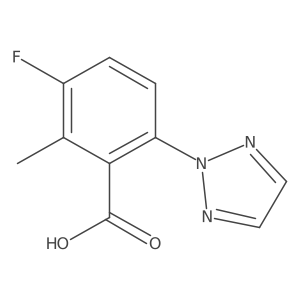 3-Fluoro-2-methyl-6-(2H-1,2,3-triazol-2-yl)benzoic acid结构式