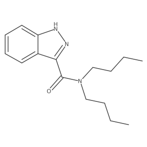 CCCCN(CCCC)C(=O)c1n[nH]c2ccccc12结构式