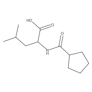 (2S)-2-(cyclopentylformamido)-4-methylpentanoic acid结构式
