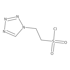 2-(1H-1,2,3,4-tetrazol-1-yl)ethane-1-sulfonyl chloride结构式