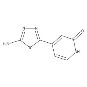 4-(5-Amino-1,3,4-thiadiazol-2-yl)pyridin-2-ol Structure