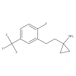 1-{2-[2-Fluoro-5-(trifluoromethyl)phenyl]ethyl}cyclopropan-1-amine Structure