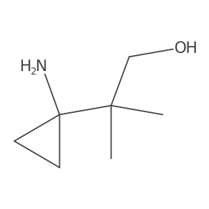 2-(1-Aminocyclopropyl)-2-methylpropan-1-ol Structure
