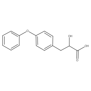 2-Hydroxy-3-(4-phenoxyphenyl)propanoic acid Structure