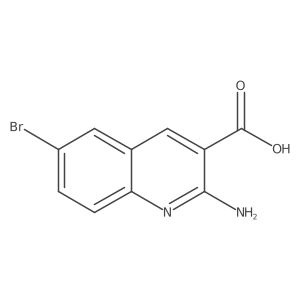 2-Amino-6-bromoquinoline-3-carboxylic acid Structure