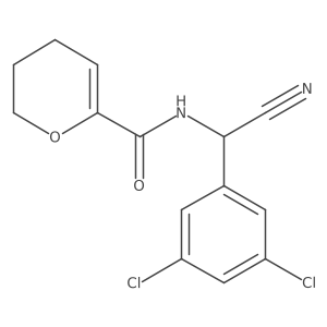 N-[cyano(3,5-dichlorophenyl)methyl]-3,4-dihydro-2H-pyran-6-carboxamide结构式