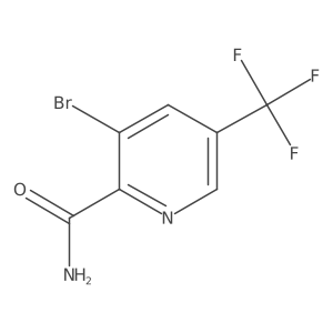 3-Bromo-5-(trifluoromethyl)picolinamide结构式