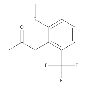 1-(2-(Methylthio)-6-(trifluoromethyl)phenyl)propan-2-one Structure