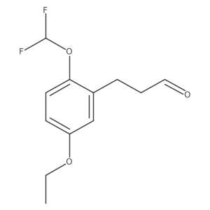 2-(Difluoromethoxy)-5-ethoxyphenylpropanal结构式