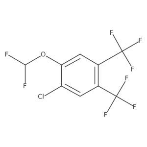 1,2-Bis(trifluoromethyl)-4-chloro-5-(difluoromethoxy)benzene Structure