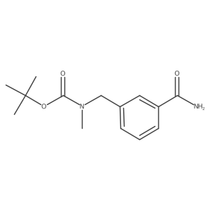 tert-Butyl 3-carbamoylbenzyl(methyl)carbamate Structure