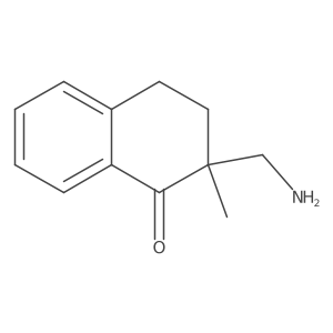 2-(Aminomethyl)-2-methyl-1,2,3,4-tetrahydronaphthalen-1-one结构式