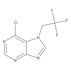 6-Chloro-7-(2,2,2-trifluoroethyl)-7H-purine Structure