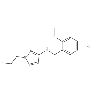 N-(2-Methoxybenzyl)-1-propyl-1H-pyrazol-3-amine结构式
