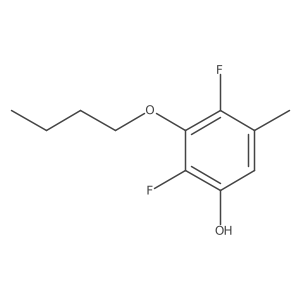 3-Butoxy-2,4-difluoro-5-methylphenol结构式