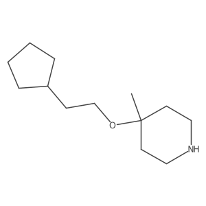 4-(2-Cyclopentylethoxy)-4-methylpiperidine Structure