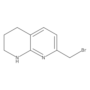 7-(Bromomethyl)-1,2,3,4-tetrahydro-1,8-naphthyridine Structure