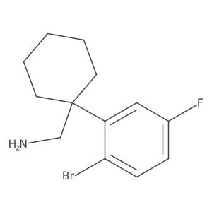 [1-(2-Bromo-5-fluorophenyl)cyclohexyl]methanamine Structure