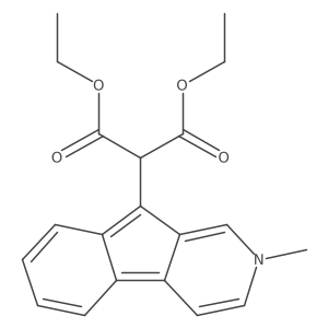 1,3-Diethyl 2-(2-methyl-2H-indeno[2,1-c]pyridin-9-yl)propanedioate结构式