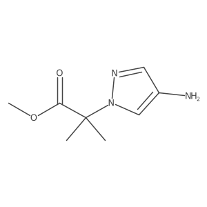 methyl 2-(4-amino-1H-pyrazol-1-yl)-2-methylpropanoate Structure