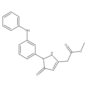 Methyl 2-(5-hydroxy-1-(3-(phenylamino)phenyl)-1H-pyrazol-3-yl)acetate Structure