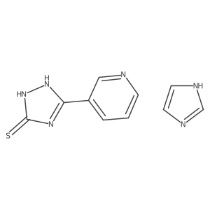 5-Pyridin-3-yl-4h-1,2,4-triazole-3-thiol-1h-imidazole (1:1)结构式