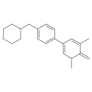 1,3-Dimethyl-5-(4-(morpholinomethyl)phenyl)pyridin-2(1h)-one Structure
