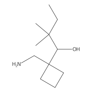 1-[1-(Aminomethyl)cyclobutyl]-2,2-dimethylbutan-1-ol Structure