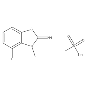 4-fluoro-3-methylbenzo[d]thiazol-2(3H)-imine methanesulfonate结构式