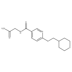 N-(2-amino-2-oxoethyl)-6-((tetrahydro-2H-pyran-4-yl)methoxy)nicotinamide Structure