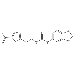 1-(2-(5-Acetylthiophen-2-yl)ethyl)-3-(benzo[d][1,3]dioxol-5-yl)urea Structure