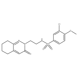 3-chloro-4-methoxy-N-(2-(3-oxo-5,6,7,8-tetrahydrocinnolin-2(3H)-yl)ethyl)benzenesulfonamide Structure
