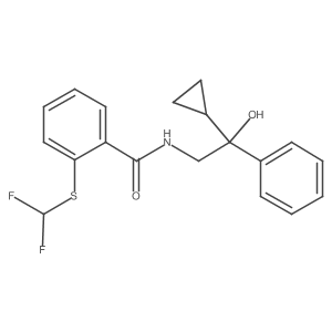 N-(2-cyclopropyl-2-hydroxy-2-phenylethyl)-2-((difluoromethyl)thio)benzamide Structure